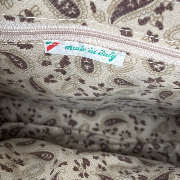 Vintage Italian CREAZIONI ALMA Gold Woven Straw Handbag Purse Bag Crossbody - Picture 9 of 10